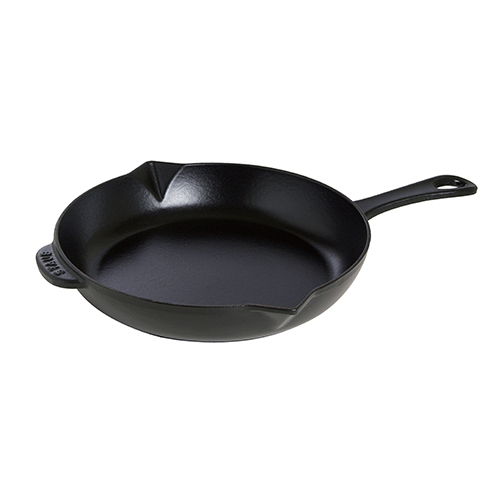 10" Cast Iron Fry Pan, Black