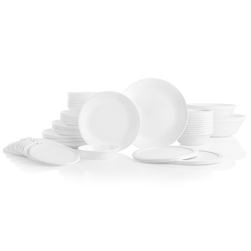 78pc Classic Winter Frost White Dinnerware Set - Service for 12