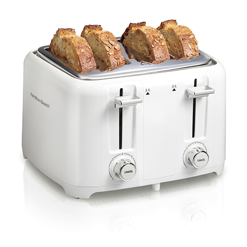 4 Slice Extra-Wide Slot Toaster, White