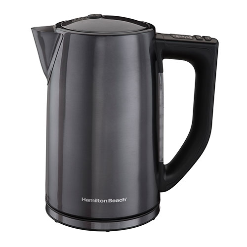 1.7L Variable Temperature Electric Kettle, Black & Stainless Steel