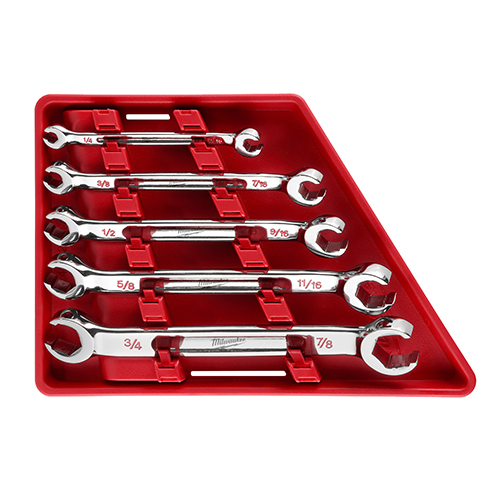 5pc SAE Double End Flare Nut Wrench Set