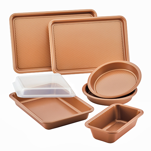 7pc Nonstick Bakeware Set, Copper