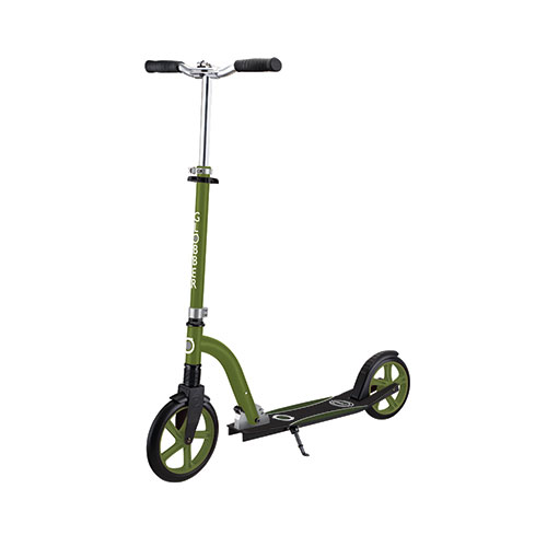 NL 230-205 Duo Big Wheel Folding Scooter - Ages 14+ Years, Khaki Green