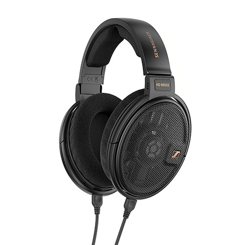 HD 660S-2 Wired Audiophile Open Back Dynamic Headphones, Black