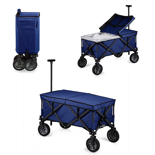 Adventure Wagon Elite Portable Utility Wagon w/ Table & Liner, Blue