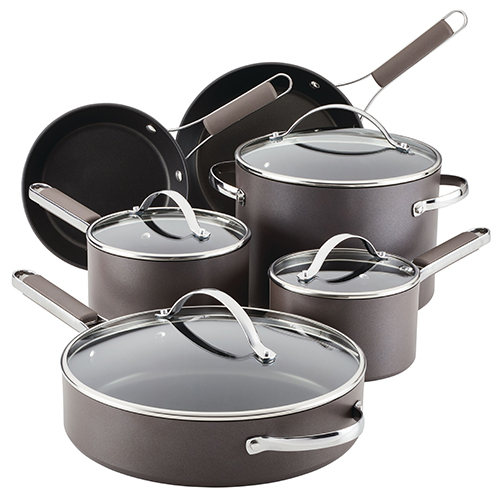 Professional Hard Anodized 10pc Cookware Set