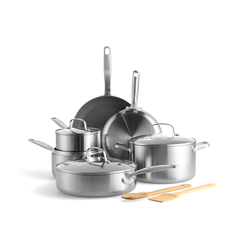 Chatham 12pc Tri-Ply Stainless Steel Nonstick Cookware Set