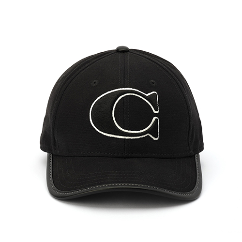 Coach "C" Baseball Cap, Black