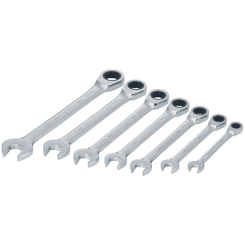 7pc MM Ratcheting Combination Wrench Set