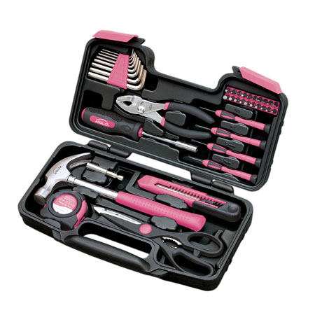 39pc General Tool Kit, Pink