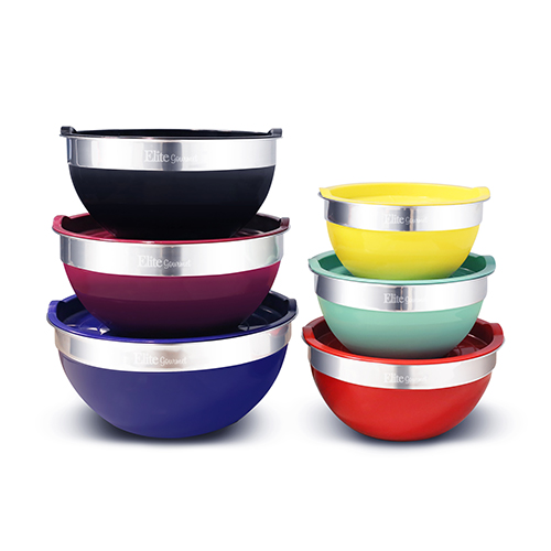 12pc Multicolored Mixing Bowl Set