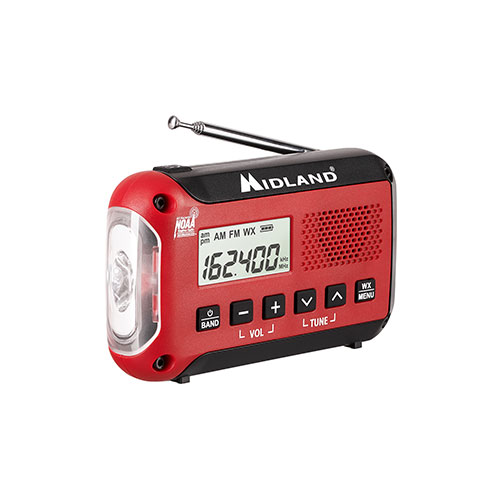 E+Ready Compact Emergency Alert Weather Radio w/ Batteries
