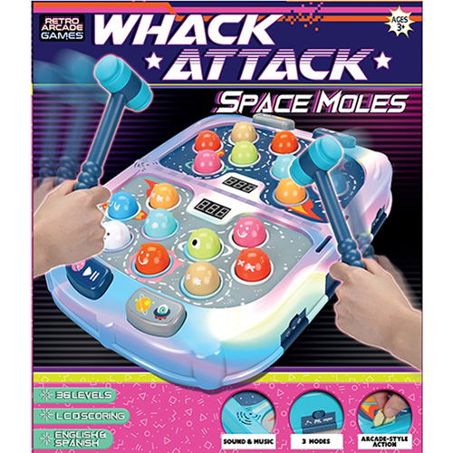 Whack Attack - Space Moles Game, Ages 3+ Years