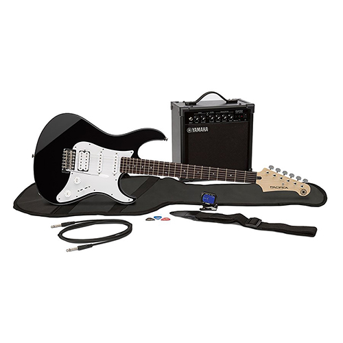 Gigmaker Electric Guitar PAC012 w/ Amp Guitar Package, Black
