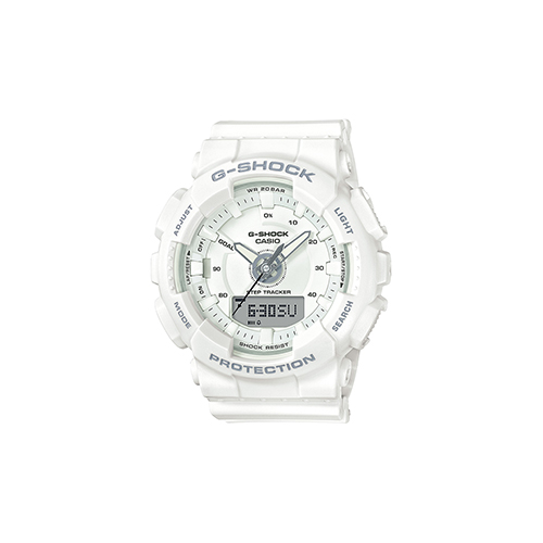 Unisex G-Shock S Series Step & Track Watch, White