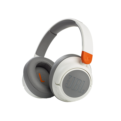 JBL JR 460NC Kids Kids Bluetooth Headphones w/ ANC & Volume Limiter, White