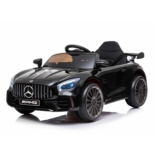 12V Mercedes Benz GTR Ride-On Toy Car, Black