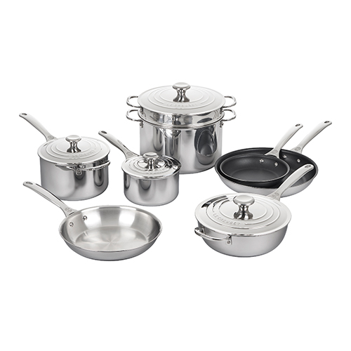 12pc Signature Stainless Steel Cookware Set