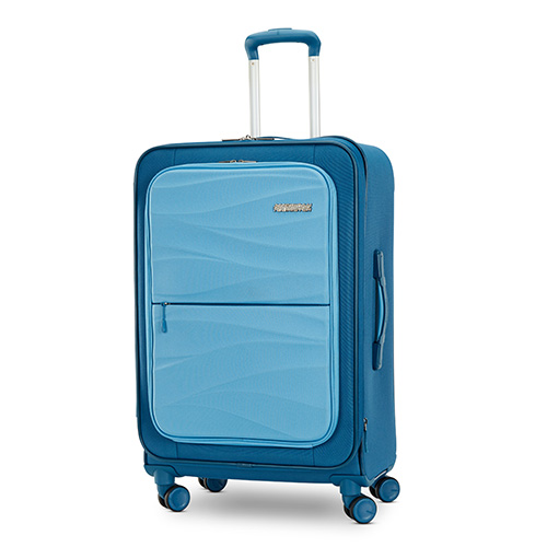 Cascade 24" Softside Spinner, Pacific Blue