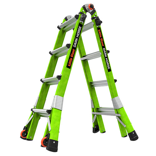 Dark Horse 2.0 Model 17 Fiberglass Articulated Extendable Ladder