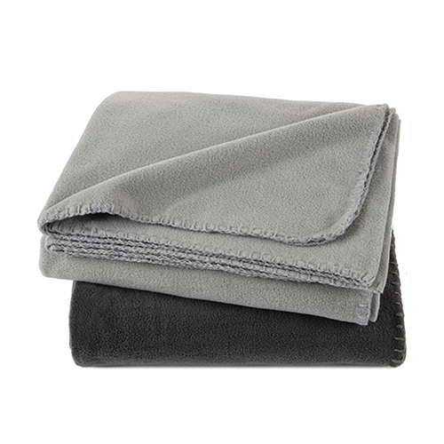 2-Pack Supersoft Microfiber Throw Set, Light Gray/Charcoal Gray