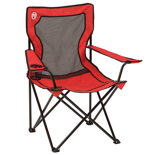 Broadband Mesh Quad Chair, Red