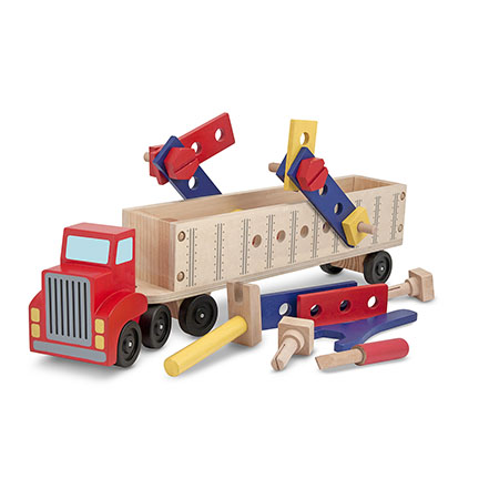 Big Rig Truck Wooden Building Set, Ages 3+ Years