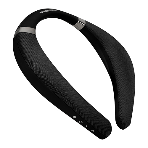 Boomerang Neckband Bluetooth Speaker w/ Mic, Black/Gunmetal