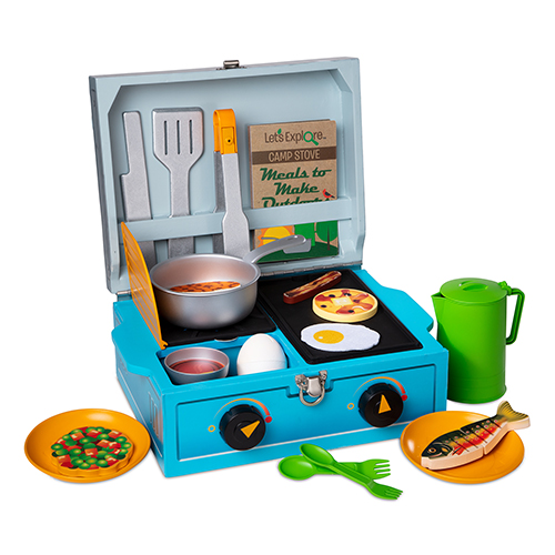 Let's Explore Wooden Camp Stove Playset, Ages 3+ Years