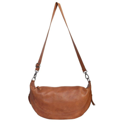 Callie Leather Sling/Crossbody Bag, Cognac