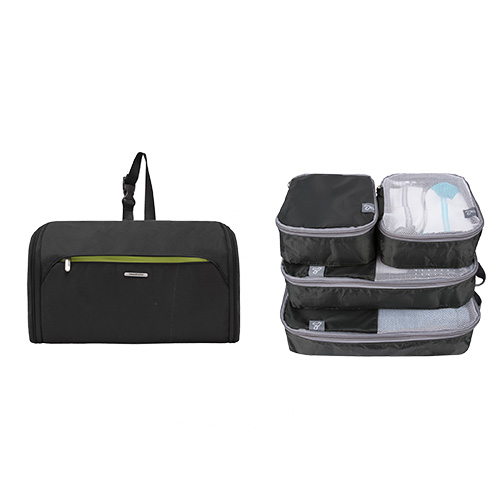 Flat-Out Toiletry Kit w/ Set of 4 Packing Organizers