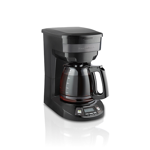 12 Cup Programmable Coffeemaker, Black & Stainless Steel