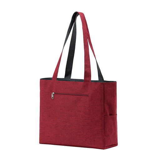 Reversible Tote, Red Heather