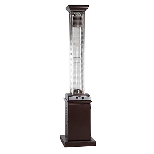 Hammered Bronze Finish Square Flame Patio Heater