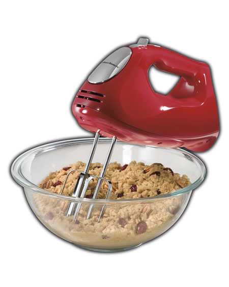 ensemble Hand Mixer with Snap-On Case, Red