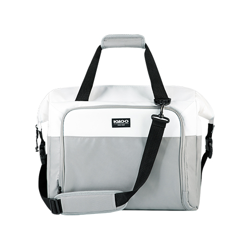 Snapdown 36 Can Tote Cooler, White/Gray
