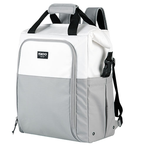 Switch 30 Can Cooler Backpack, White/Gray