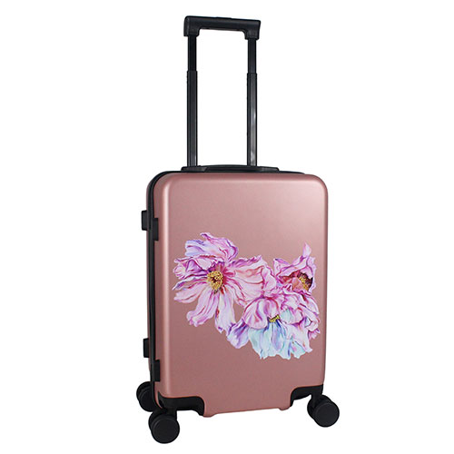 20" Carry-On Hardside Surface Of Beauty Peonies Collection, Rose Gold
