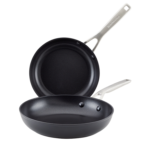 Hard-Anodized Induction 2pc Fy Pans, 8.25" & 10"