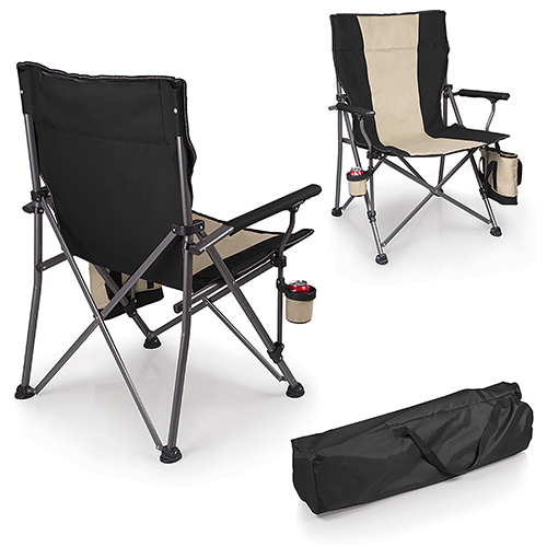 Big Bear XL Folding Camp Chair w/ Cooler, Black