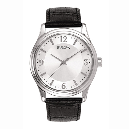 Mens Corporate Collection Black Leather Strap Watch