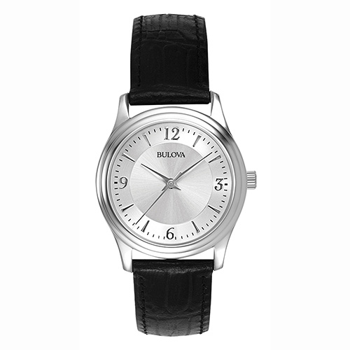 Ladies Corporate Collection Black Leather Strap Watch