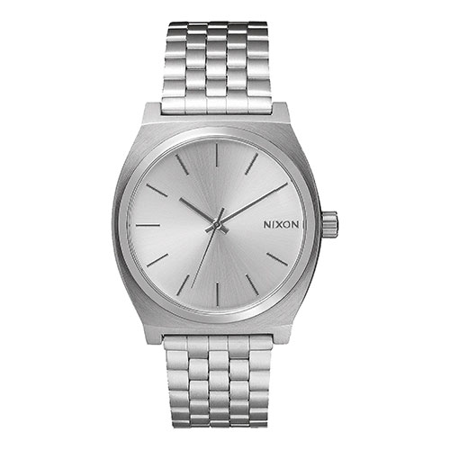 Men's Time Teller All Silver-Tone Stainless Steel Watch
