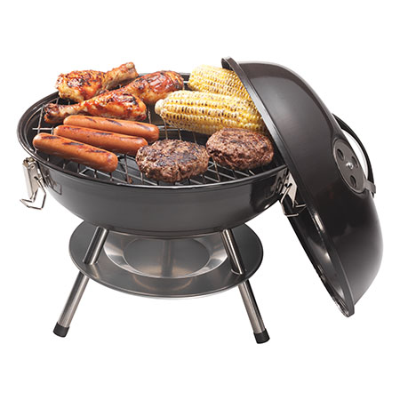 14" Charcoal Grill, Black