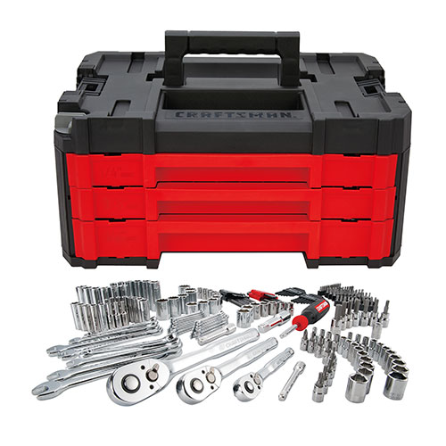 VERSASTACK 230pc 3-Drawer Mechanic Tool Set