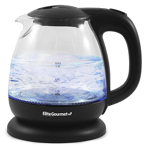 Gourmet 1L Electric Glass Water Kettle