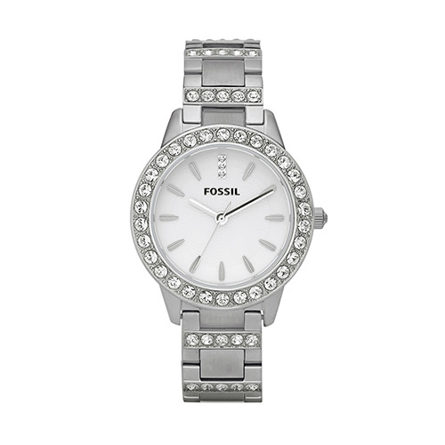Ladies Jesse Stainless Steel Diamond Watch, White Dial