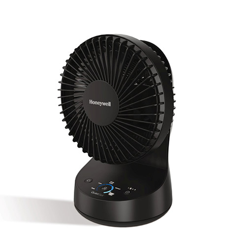 QuietSet 5 Oscillating Table Fan, Black