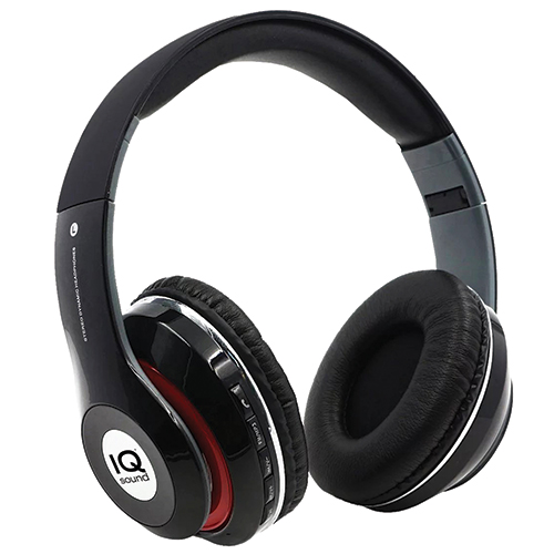 Bluetooth Wireless Stereo Headphones w/ Mic, Black