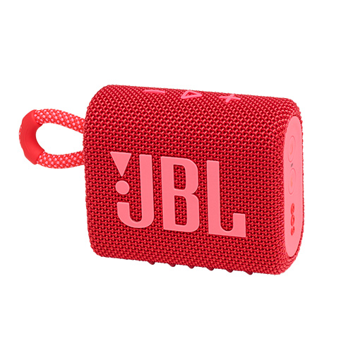 GO 3 Waterproof Portable Bluetooth Speaker, Red